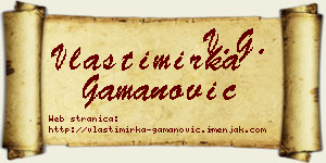 Vlastimirka Gamanović vizit kartica